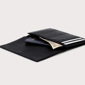 Dagne Dover Black Accordian Travel Wallet
